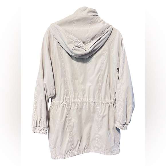 London Fog Taupe Hooded Utility Jacket – Size Large - Picture 2 of 6